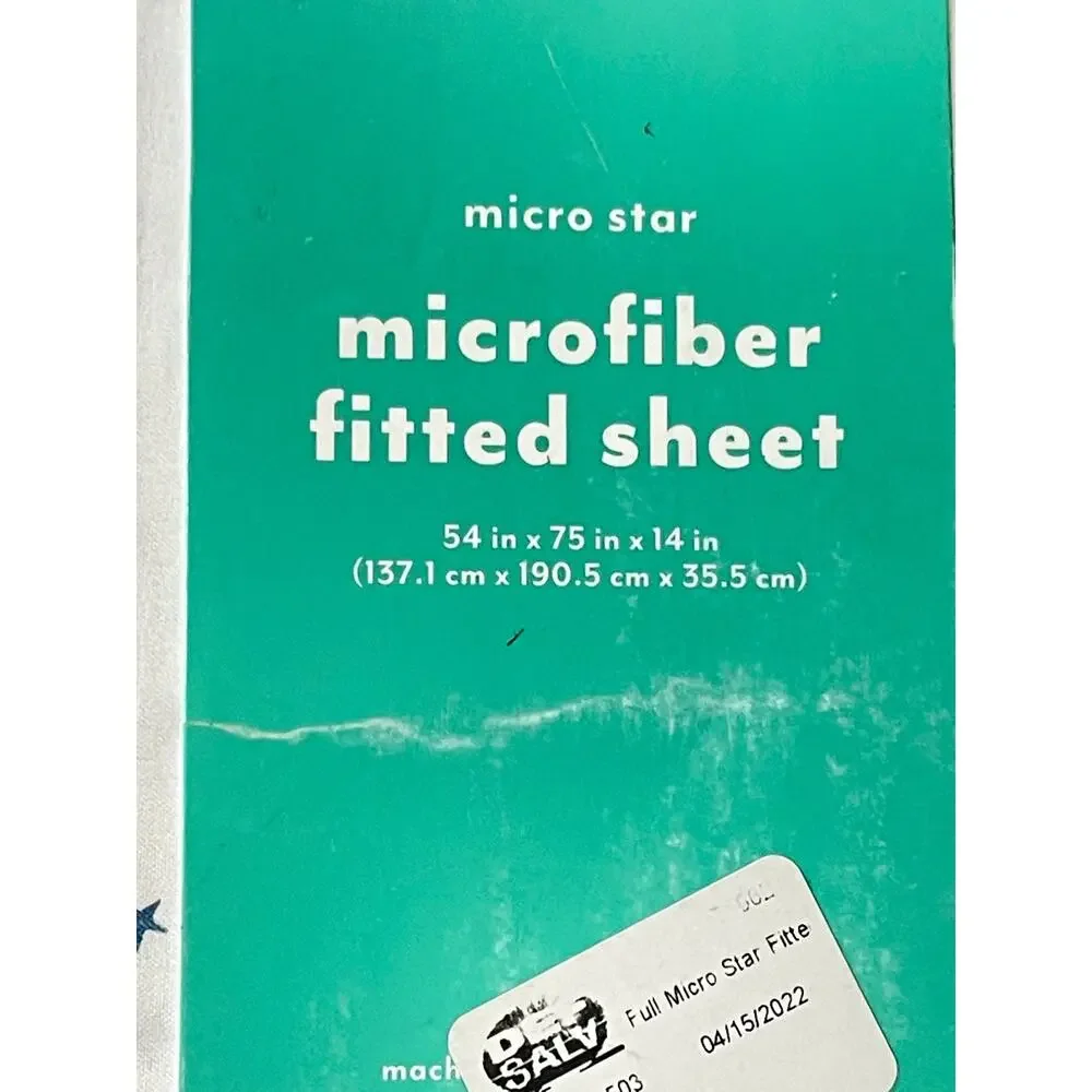 Micro Star Fitted Sheet Separates Bergen Blue - Pillowfort - Full